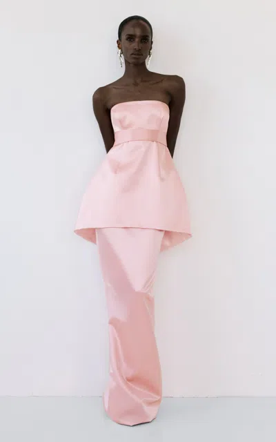 THE NEW ARRIVALS ILKYAZ OZEL THE NEW ARRIVALS ILKYAZ OZEL LEE STRAPLESS SATIN TOP