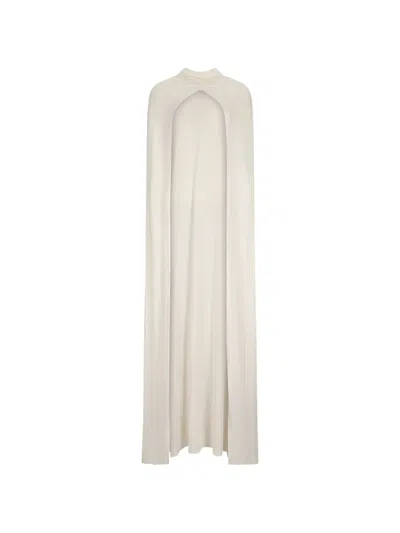 The New Arrivals Ilkyaz Ozel Leia High-neck Cape In White