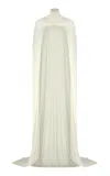 The New Arrivals Ilkyaz Ozel Leia Jersey Cape In White