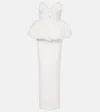 The New Arrivals Ilkyaz Ozel Lia Peplum Gown In White