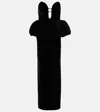 The New Arrivals Ilkyaz Ozel Lia Peplum Silk Maxi Dress In Black