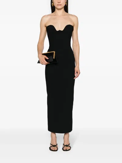 The New Arrivals Ilkyaz Ozel Lilith Strapless Gown In Black