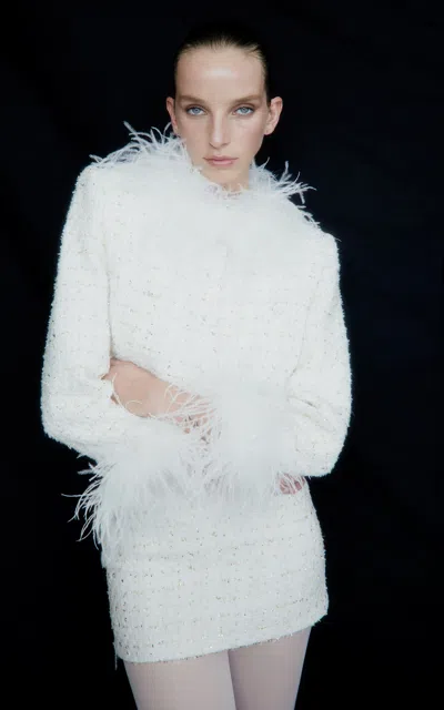 The New Arrivals Ilkyaz Ozel Loulou Étoile De Chamonix Jacket In White