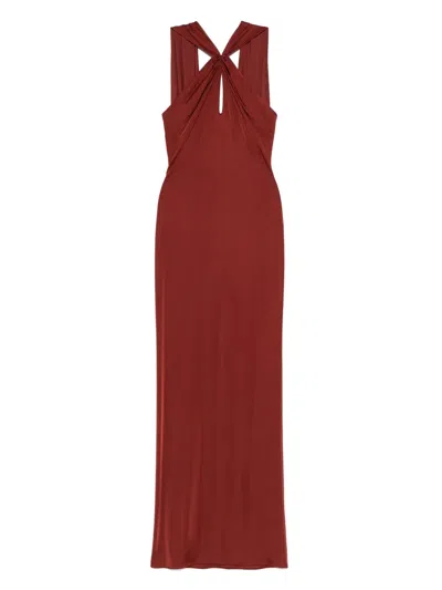 The New Arrivals Ilkyaz Ozel Maia Maxi Dress In Red
