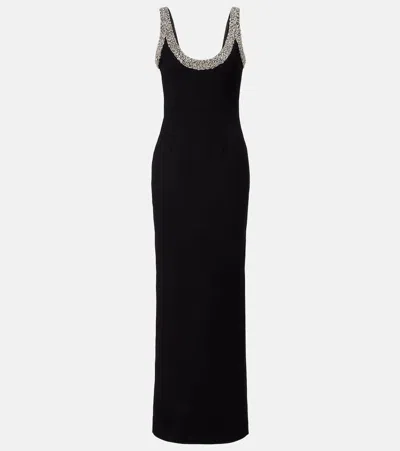 The New Arrivals Ilkyaz Ozel Manu Embellished Gown In Black