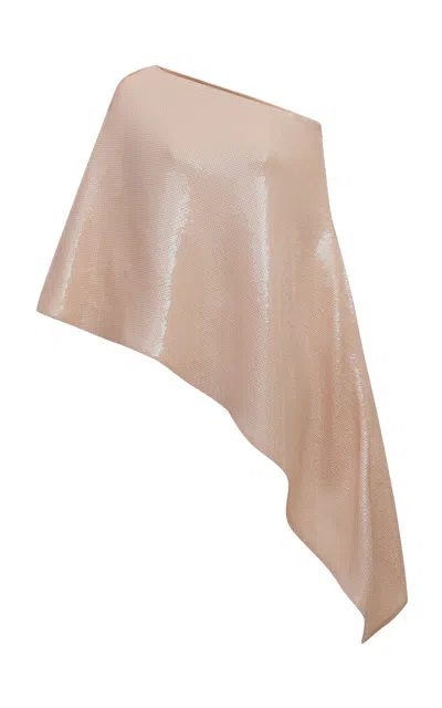 The New Arrivals Ilkyaz Ozel Meredith Asymmetric Top In Pink