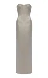 The New Arrivals Ilkyaz Ozel Noélie Strapless Maxi Dress In Ivory