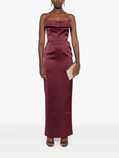The New Arrivals Ilkyaz Ozel Off-shoulder Dress In Red