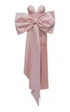The New Arrivals Ilkyaz Ozel Peggy Bow-detailed Maxi Dress In Pink