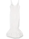 The New Arrivals Ilkyaz Ozel Pualo Crepe Bubble Maxi Dress In White