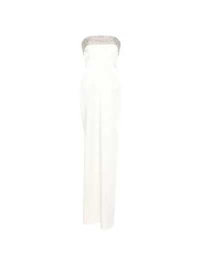 The New Arrivals Ilkyaz Ozel Rhea Crystal-embellished Strapless Maxi Dress In Multi