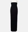 The New Arrivals Ilkyaz Ozel Rhea Strapless Gown In Black