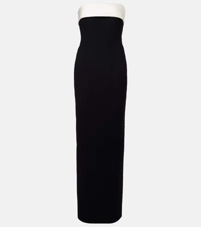 The New Arrivals Ilkyaz Ozel Rhea Strapless Gown In Black
