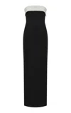 The New Arrivals Ilkyaz Ozel Rhea Strapless Gown In Black,white
