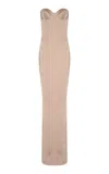 The New Arrivals Ilkyaz Ozel Rochelle Satin Bustier Mini Dress In Pink