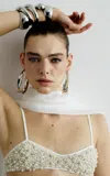 The New Arrivals Ilkyaz Ozel Sae Éclair De Perles Bralette In White