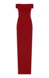 The New Arrivals Ilkyaz Ozel Sisu Bow-detailed Crepe Midi Dress In Red