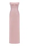The New Arrivals Ilkyaz Ozel Sisu Bow-detailed Maxi Dress In Pink