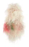 The New Arrivals Ilkyaz Ozel Suki Ostrich Feather Mini Dress In White