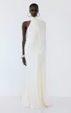 The New Arrivals Ilkyaz Ozel Umay Casablanca Lily Asymmetric Dress In White