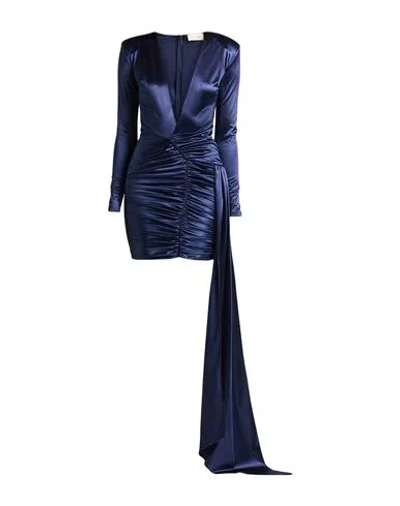 The New Arrivals Ilkyaz Ozel Woman Mini Dress Navy Size 6 Pes