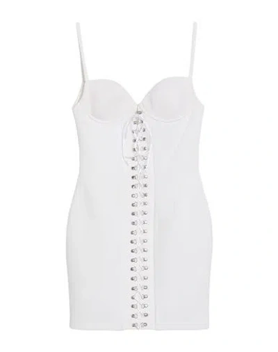The New Arrivals Ilkyaz Ozel Woman Mini Dress White Size 6 Pes
