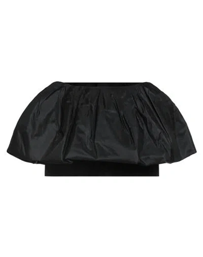 The New Arrivals Ilkyaz Ozel Woman Mini Skirt Black Size 6 Silk