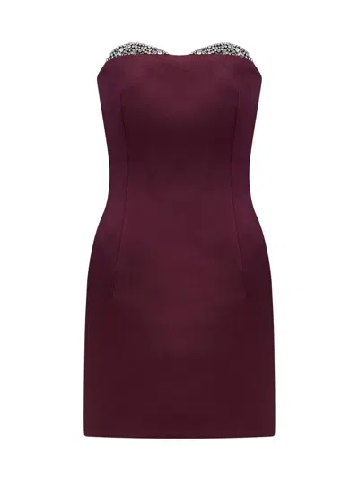 The New Arrivals Ilkyaz Ozel Women's Noelie Embellished Strapless Minidress In Burgundy