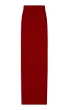 The New Arrivals Ilkyaz Ozel Zada Cady Maxi Skirt In Red