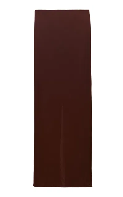 The New Arrivals Ilkyaz Ozel Zada Myrrhe Mystère Skirt In Brown