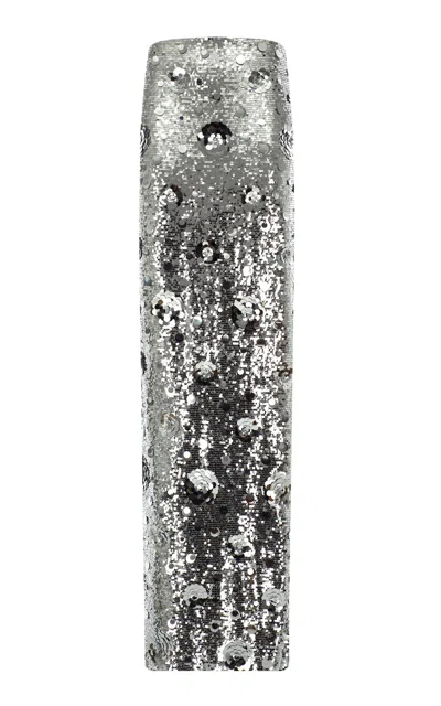 The New Arrivals Ilkyaz Ozel Zada Sequined Maxi Skirt In Grey