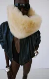 The New Arrivals Ilkyaz Ozel Zoya Night Fall V Neck Bodysuit