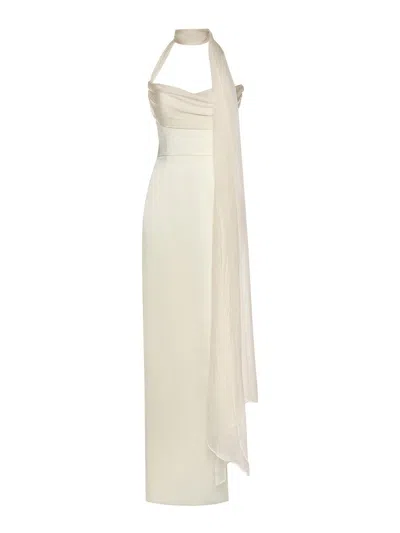 The New Arrivals Julietta Silk Maxi Dress In White