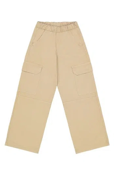 The New Kids' Arco Cotton Cargo Pants In Cornstalk