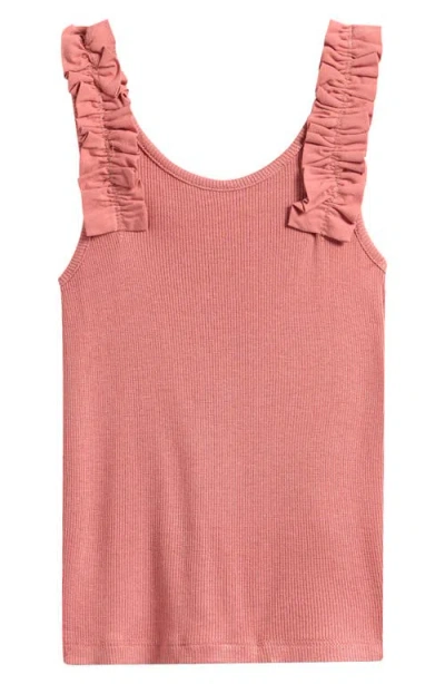 The New Kids' Lotus Rib Frill Sleeveless Top