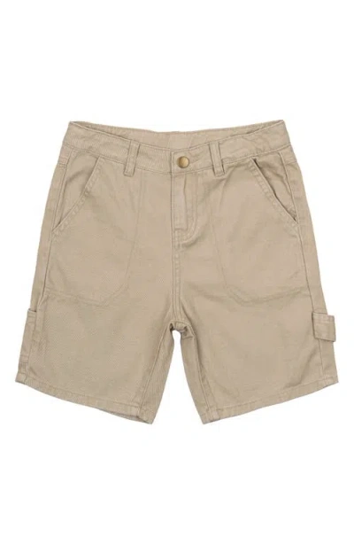 The New Kids' Navid Skater Shorts In Feather Grey