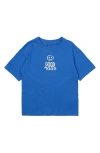 The New Kids' Norwood Oversize Good Mood Organic Cotton Graphic T-shirt In Daphne