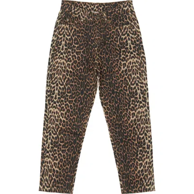The New Kids' Panya Mom Jeans In Animal Print