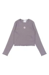 The New Kids' Perrin Rib Top In Gray
