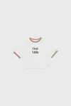 The New Orchard Women's Brown / White Oat Milk Tee In Brown/white