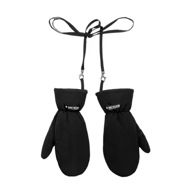 The New Orchard Women's Winter Vegan Gloves Charcoal Black In Green/black/blue