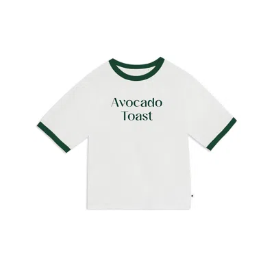 The New Orchard Women's Green / White Avocado Toast Tee In Green/white