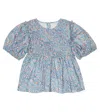 The New Society Top Albertina Aus Baumwolle In Bourton Bloom Liberty Print