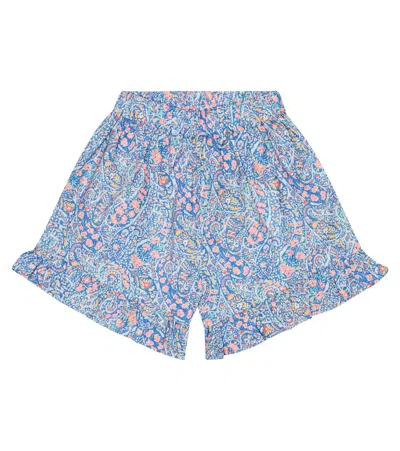 The New Society Kids' Bedruckte Shorts Albertina Aus Baumwolle In Bourton Bloom Liberty Print