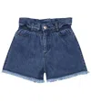 The New Society Bestickte Jeansshorts Allegria In Blue Denim Embroidery