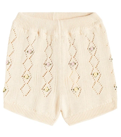 The New Society Kids' Ambrose Knit Cotton Shorts In Ambrose Fantasy