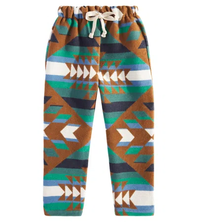 The New Society Kids' Andes Printed Cotton Pants In Multicoloured