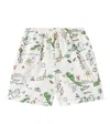 The New Society Bedruckte Bermuda-shorts Arkoi Aus Baumwolle In Multicolor