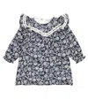 The New Society Baby Adelaine Cotton Minidress In Blue