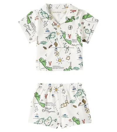 The New Society Baby Set Arkoi Aus Hemd Und Shorts Aus Baumwolle In Multicolor
